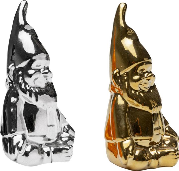 Immagine prodotto Kare Design Salz und Pfefferstreuer Zwerg Silber/Gold (2/Set) (Sale)
