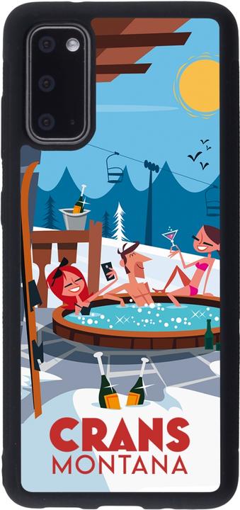 Produktbild PhoneLook Hülle Silikon schwarz Crans-Montana Mountain Jacuzzi (Samsung Galaxy S20)