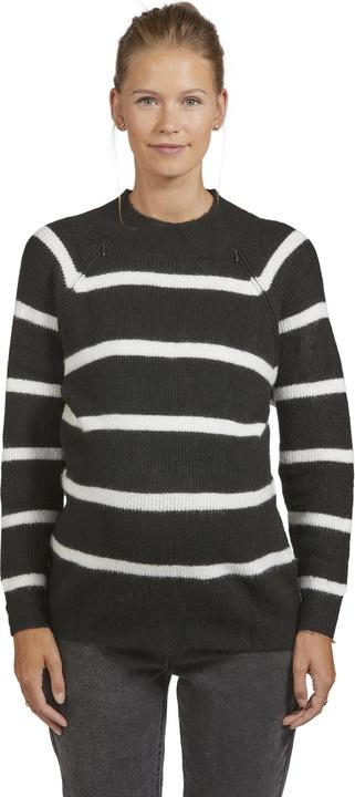 Beige gestreift, Schwarz
