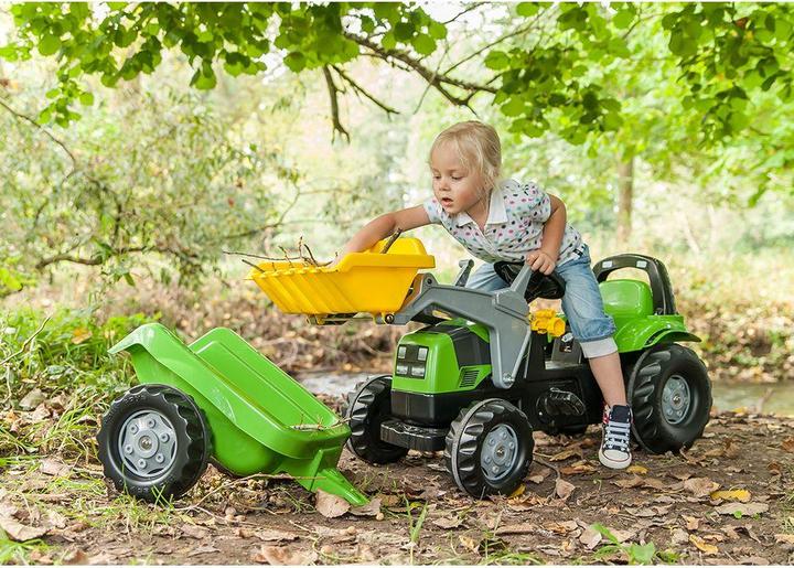 Actual product image Rolly Toys rollyKid Deutz tractor with loader and trailer