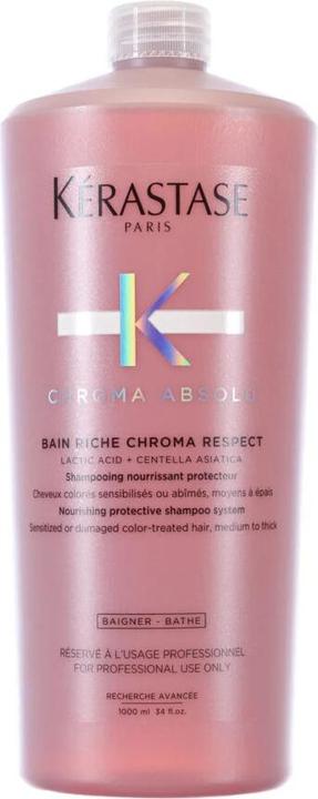 Actual product image Kérastase Chroma Absolu Bain Riche Chroma Respect 1000ml (1000 ml, Liquid shampoo)