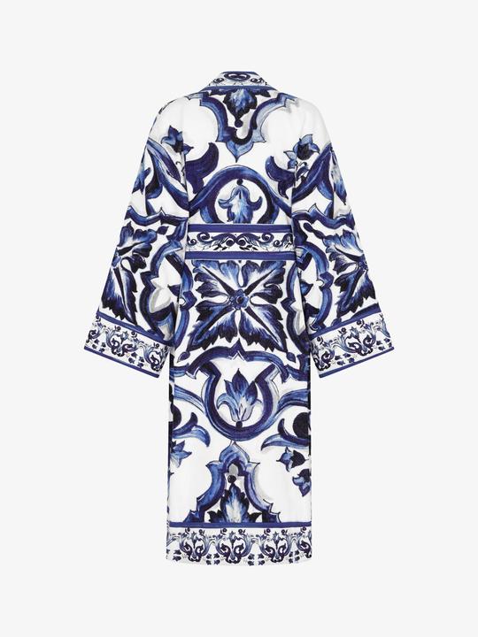 Produktbild Bademantel blau/klein gemustert (XL)