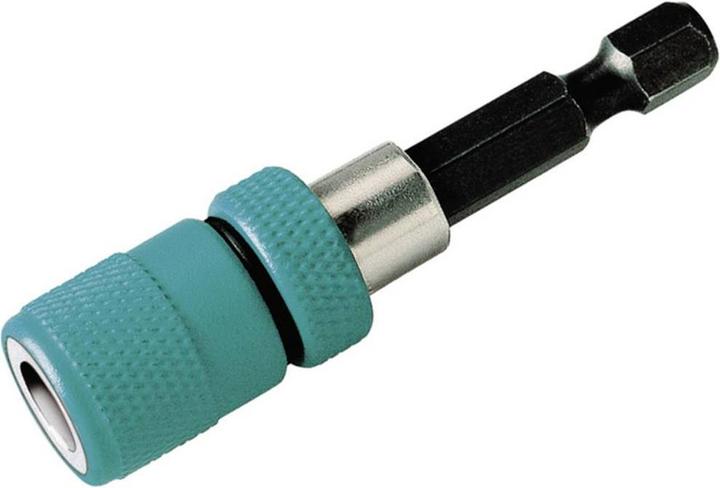 Actual product image wolfcraft wolfcraft 1 bit holder w.deep stop+ring mag. l=60 (60mm)