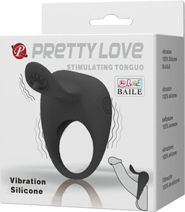 Image du produit Pretty Love Stimulierende Zunge Vibrierender Penisring (4 cm)