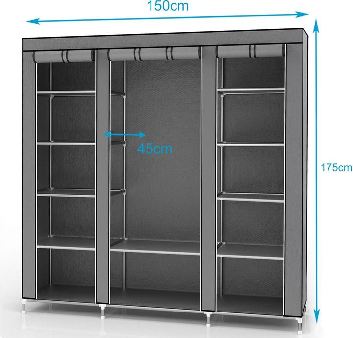 Produktbild Intirilife Schrank (150 x 45 x 175 cm)