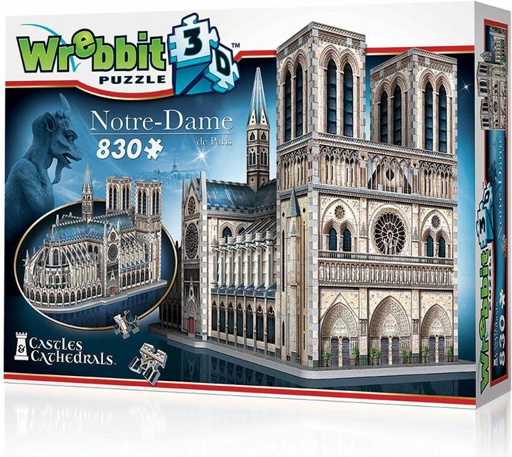 Produktbild Wrebbit 3D Castles & Cathedrals: Notre-Dame de Paris (830 Teile) (830 Teile)