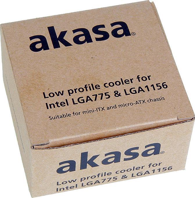 Actual product image Akasa AK-CCE-7106HP Low Profile CPU Cooler Intel (29.50 mm)