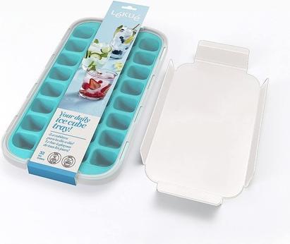 Image du produit Lékué Bac à glaçons Gastro turquoise, 33.5x18cm
