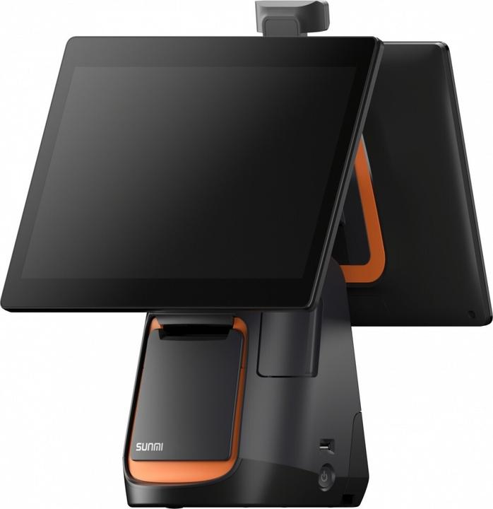 Produktbild Sunmi T2s, 39,6cm (15.6"), VFD, Android, schwarz, orange Kassensystem, Retail, Touchscreen, kapazitiv,...