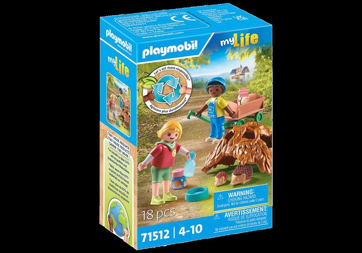 Image du produit Playmobil S'occuper de la famille de hérissons (71512, Playmobil Ma vie)