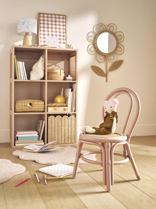 Image du produit Vertbaudet Kinder Stuhl aus Rattan POESIE, Sitzhöhe 30 cm (Chaise haute)