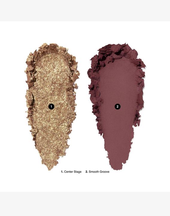 Actual product image Bobbi Brown Luxe Eye Shadow Duo Dancefl.Glam (Supernova, Midnight Toast, Frosted, Make a toast, Rich mat, Rich Lustre, Dancefloor Glam, Dream Gleam)