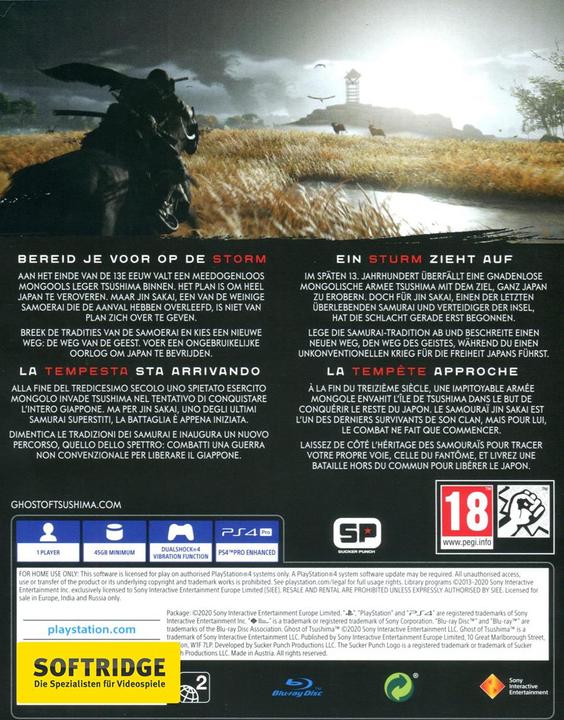 Immagine prodotto Sony Ghost of Tsushima (PS4, Multilingue)