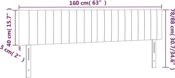 Image du produit VidaXL Aldridge (160 x 5 x 88 cm)