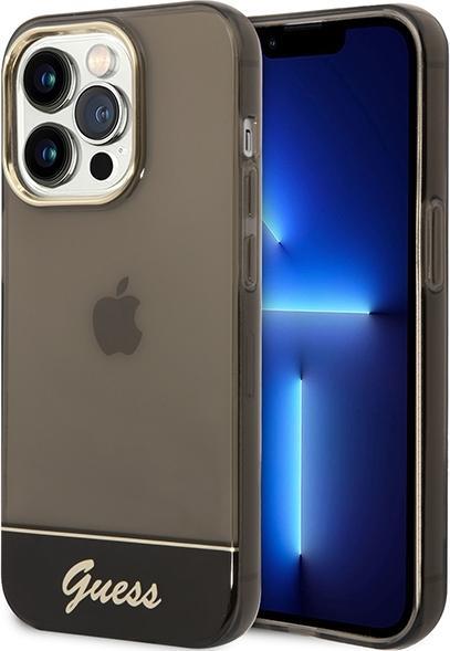 Immagine prodotto Guess GUHCP14LHGCOK Custodia rigida per iPhone 14 Pro 6,1" lucida/nera Traslucida (Apple iPhone 14 Pro)