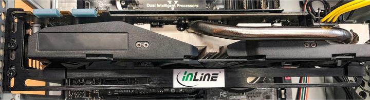 Actual product image InLine PCIe card holder