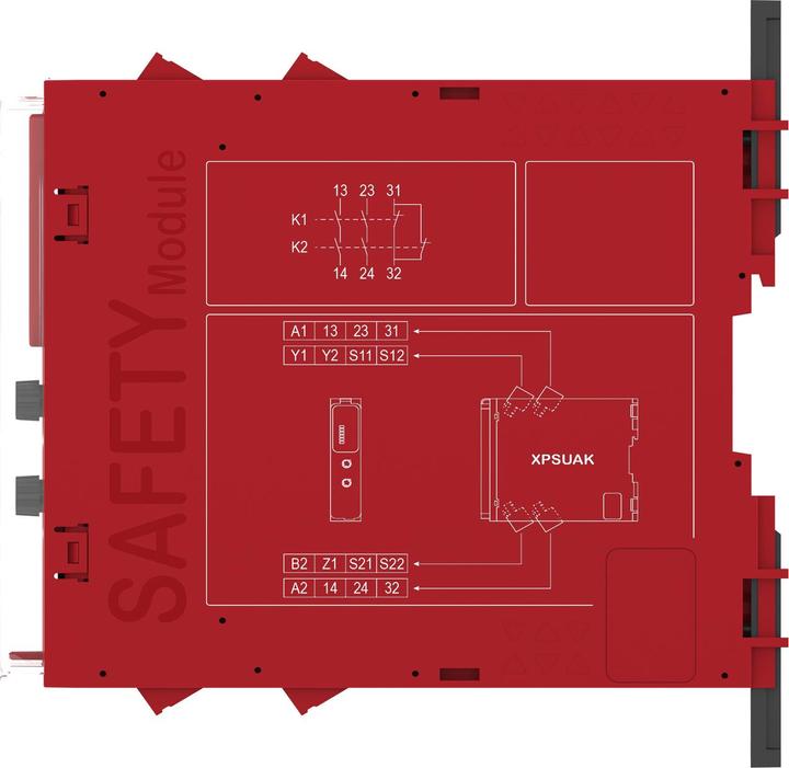 Produktbild Schneider Electric Sicherheitsrelais 10FKT 1K 2S 1Ö1T 24VSK XPSUAK12AP
