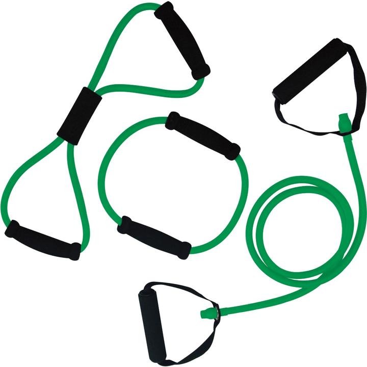 Tunturi Tubing Set Medium - Gummizug mit Griffen (1.40 m, Mittel)