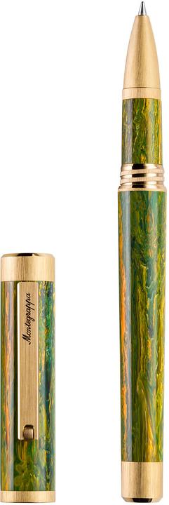 Immagine prodotto Montegrappa Iszezriy g7 mg Biros, Zero Zodiaco Gemelli, Oro Giallo (Verde, Oro)
