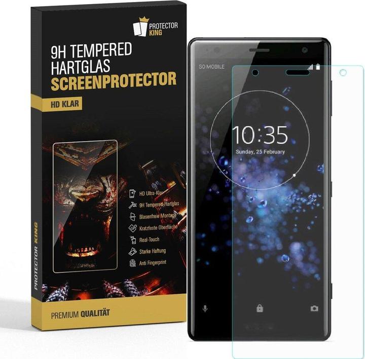 Produktbild Protectorking 1x echtes Tempered 9H Panzerhartglas 3D KLAR (1 Stück, Sony Xperia XZ2 Compact)