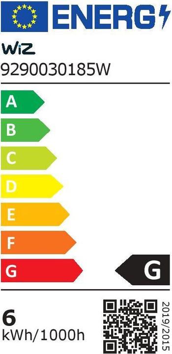 Etichetta energetica WiZ Filamento d'epoca (E27, 6.50 W, 390 lm, 1 x, E)