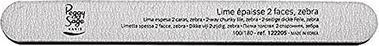 Image du produit Peggy Sage 2-Way Chunky Nail File Zebra Medium Wide Nail File Double-Sided 100/180 Zebra