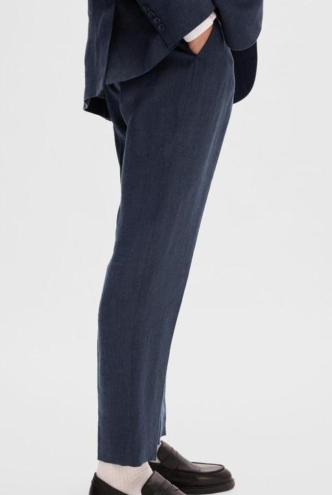 Actual product image Selected Homme Regular fit linen suit trousers (46)