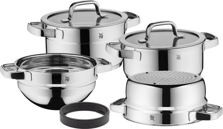 Immagine prodotto WMF Compact Cuisine Braising Pan 24 cm con coperchio (24 cm, Pentola, Acciaio inossidabile)