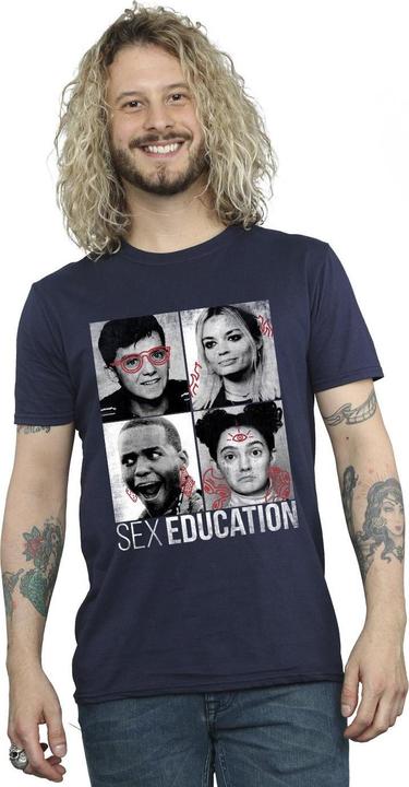 Immagine prodotto Netflix Sex Education Class Photos Maglietta Uomo (3XL)