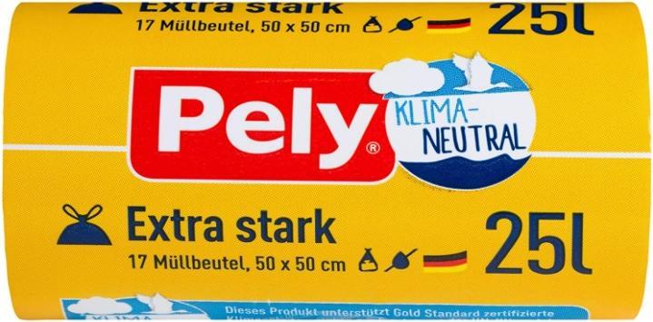 Produktbild MGA Müllbeutel Extra stark 25,0 l transparent, 17 St. (1 x, 25 l)