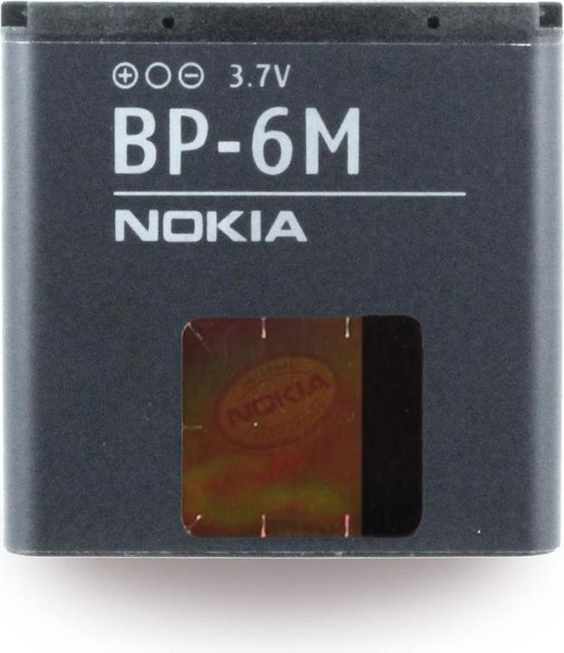 Produktbild Nokia BP-6M (Akku, Nokia 3250 Xpress Music, Nokia 6151, Nokia 6233, Nokia 6280, Nokia N73, Nokia N77, Nokia N93, Nokia 9300, Nokia 9300i, Nokia 6134, Nokia 6282)