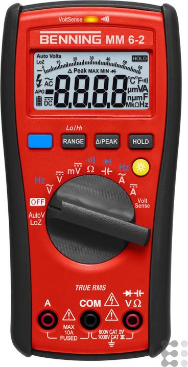 Actual product image Benning Hand Multimeter digital MM 6-2 (CAT III 1000V, CAT IV 600V)