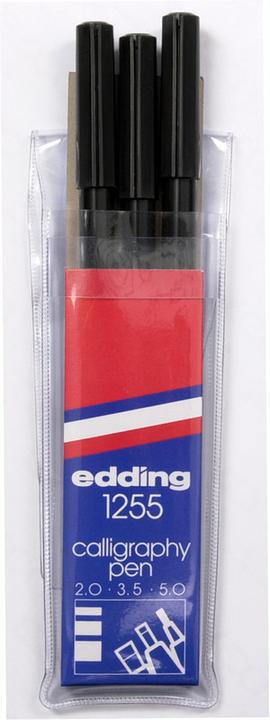Actual product image Edding 1255 (Black, 6 mm, 3 x)