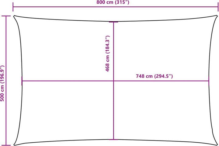 Actual product image VidaXL Awning (500 x 800 cm)