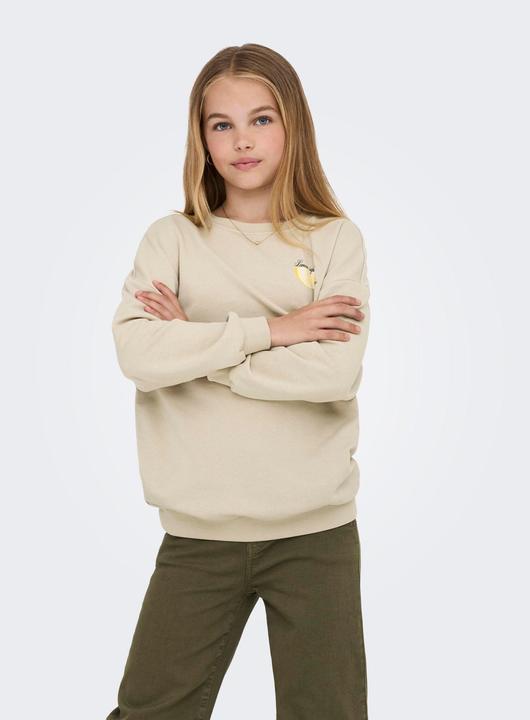 Produktbild Only Locker geschnitten Rundhals Junior Tief angesetzte Schulter Sweatshirt Sweatshirt (158)