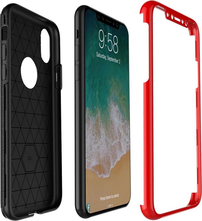 Produktbild König Design Handyhülle für Samsung Galaxy S7 Edge Schutzcase Backcover Bumper Etuis Case Rot (Samsung Galaxy S7 Edge)