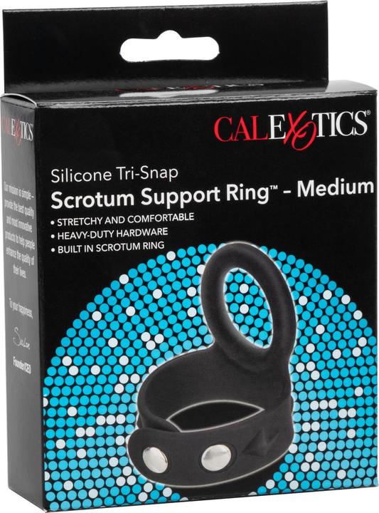 Produktbild CalExotics 3-Snap Scrotum Ring - Medium (2.15 cm)