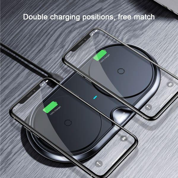 Actual product image Baseus Dual QI Wireless (10 W)