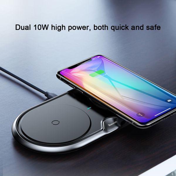 Actual product image Baseus Dual QI Wireless (10 W)