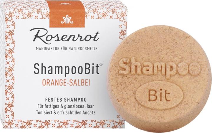 Rosenrot ShampooBit Orange-Salbei (Festes Shampoo)