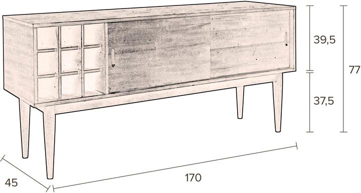 Produktbild Dutchbone Gabor (170 x 45 x 77 cm)