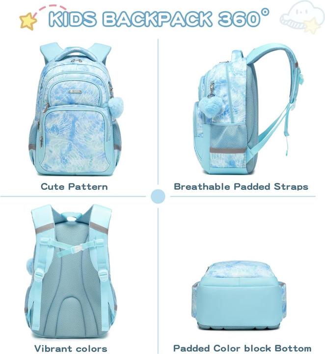 Produktbild Only-Bags.Store Schulrucksäcke, Kinderrucksäcke mit Brustgurt für Kinder, Grundschulrucksack mit grosser Kapazität