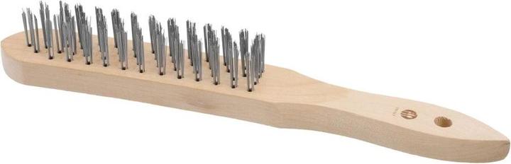 Actual product image Gastro Hero Wooden steel brush with wire rows (29.70 cm)