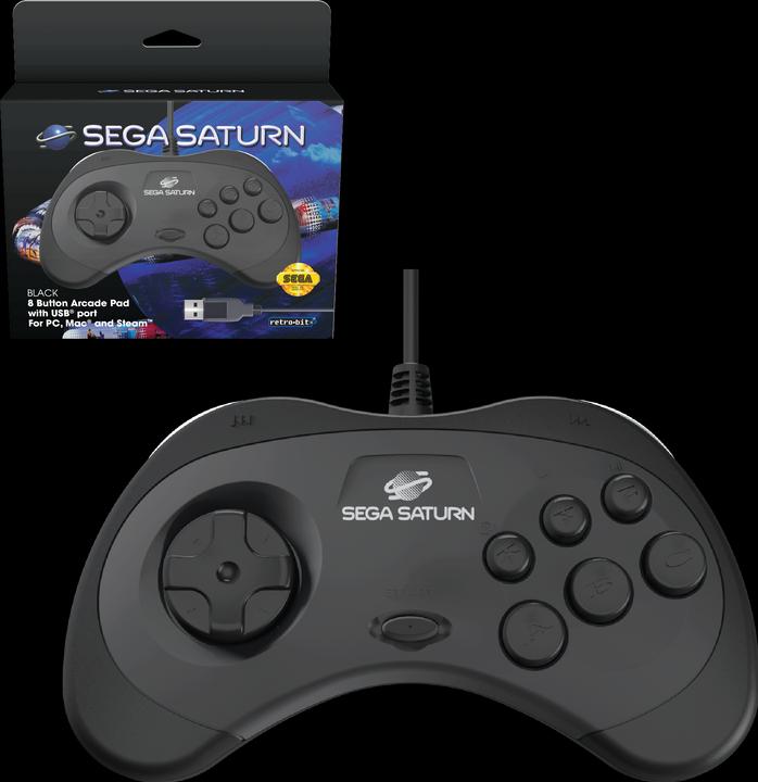 Produktbild retro-bit Sega Saturn USB Control Pad (Mac, PC, Switch, PS3)