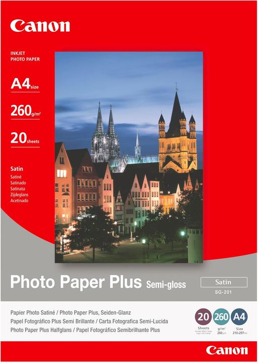 Actual product image Canon SG-201 Plus Semi-Gloss (260 g/m², A4, 20 x)