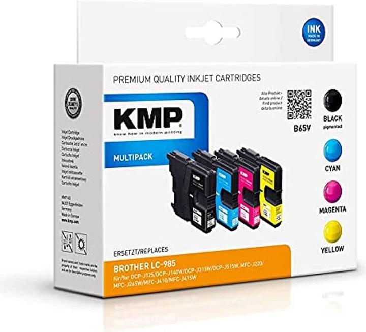 Image du produit KMP Tinte remplacé LC985VALBP (M, CF, Y, C)