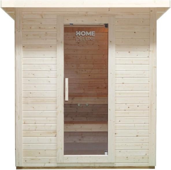 Immagine prodotto Home Deluxe Sauna esterna MACAH L- 221 x 217 cm per 4 persone - Sauna con riscaldamento da 6kW