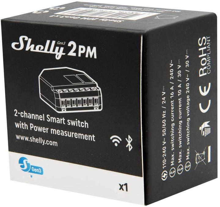 Immagine prodotto Shelly 2PM Gen3 x2 (Attuatore dell'interruttore)