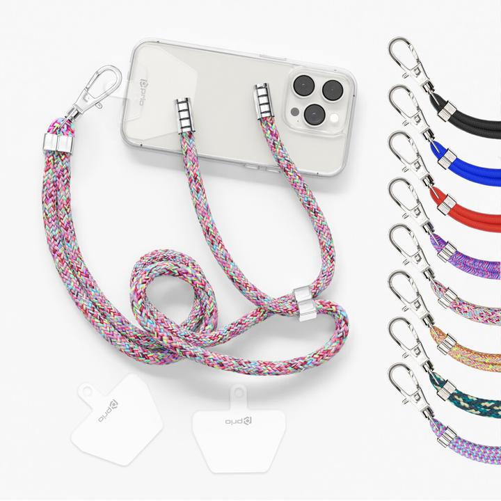 Actual product image prio Universal mobile phone lanyard 0.7m neon mix