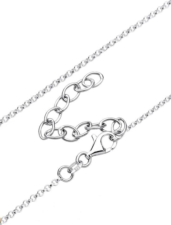 Image du produit Elli Coeur, chaîne en Y (Cristal de verre, Argent sterling 925, 40 cm)